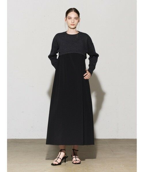 MIDIUMISOLID / ミディウミソリッド ロング・マキシ丈ワンピース | MIDIUMISOLID for Ladies バッククロスキャミソールワンピース | 詳細13