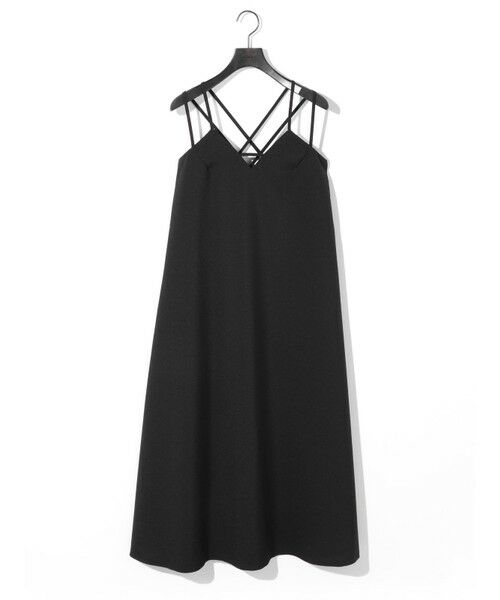 MIDIUMISOLID / ミディウミソリッド ロング・マキシ丈ワンピース | MIDIUMISOLID for Ladies バッククロスキャミソールワンピース | 詳細3