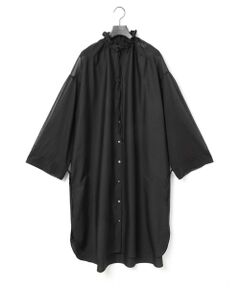 MIDIUMISOLID / ミディウミソリッド ドレス | MIDIUMISOLID for Ladies シアー切替シャツワンピース