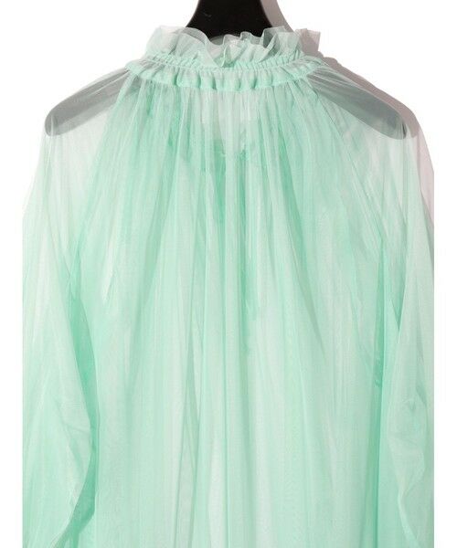 MIDIUMISOLID / ミディウミソリッド シャツ・ブラウス | MIDIUMISOLID for Ladies チュールギャザーブラウス | 詳細17