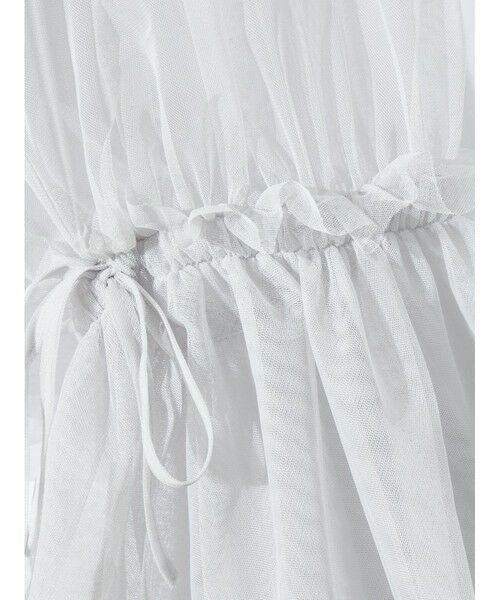 MIDIUMISOLID / ミディウミソリッド シャツ・ブラウス | MIDIUMISOLID for Ladies チュールギャザーブラウス | 詳細20