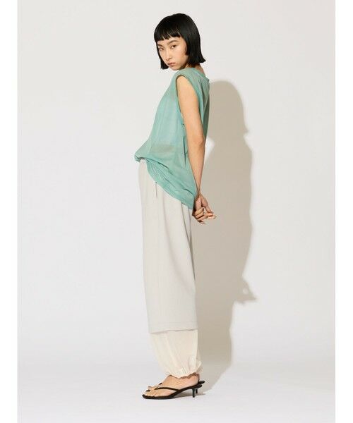 MIDIUMISOLID / ミディウミソリッド カットソー | MIDIUMISOLID for Ladies シアーノースリーブ プルオーバー | 詳細8