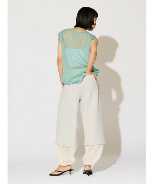 MIDIUMISOLID / ミディウミソリッド カットソー | MIDIUMISOLID for Ladies シアーノースリーブ プルオーバー | 詳細9