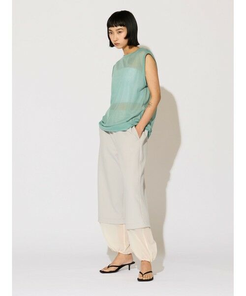 MIDIUMISOLID / ミディウミソリッド カットソー | MIDIUMISOLID for Ladies シアーノースリーブ プルオーバー | 詳細7