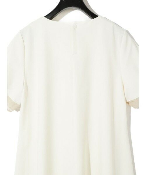 MIDIUMISOLID / ミディウミソリッド ロング・マキシ丈ワンピース | MIDIUMISOLID for Ladies ベルト付きシアーコンビワンピース | 詳細16