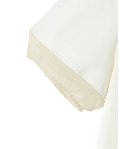 MIDIUMISOLID / ミディウミソリッド ロング・マキシ丈ワンピース | MIDIUMISOLID for Ladies ベルト付きシアーコンビワンピース | 詳細2