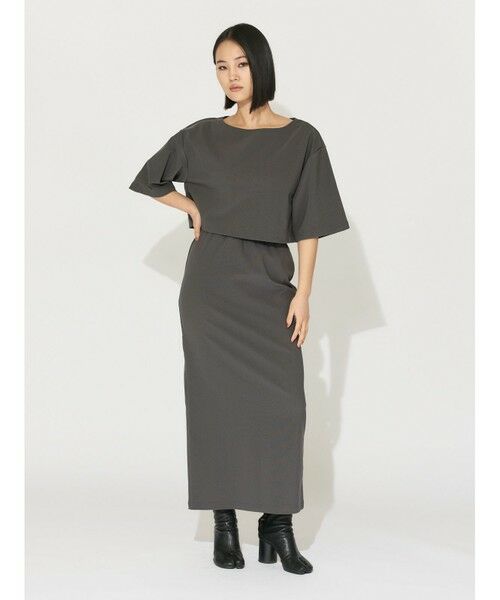 MIDIUMISOLID / ミディウミソリッド カットソー | MIDIUMISOLID for Ladies リブショートプルオーバー | 詳細9