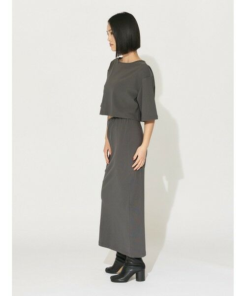 MIDIUMISOLID / ミディウミソリッド カットソー | MIDIUMISOLID for Ladies リブショートプルオーバー | 詳細11