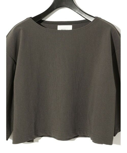 MIDIUMISOLID / ミディウミソリッド カットソー | MIDIUMISOLID for Ladies リブショートプルオーバー | 詳細14