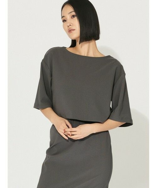 MIDIUMISOLID / ミディウミソリッド カットソー | MIDIUMISOLID for Ladies リブショートプルオーバー | 詳細5