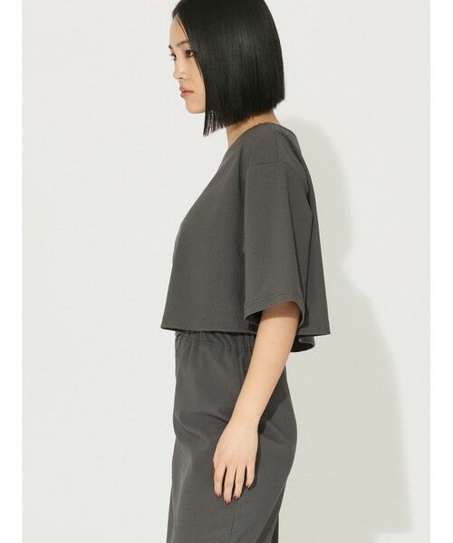 MIDIUMISOLID / ミディウミソリッド カットソー | MIDIUMISOLID for Ladies リブショートプルオーバー | 詳細6