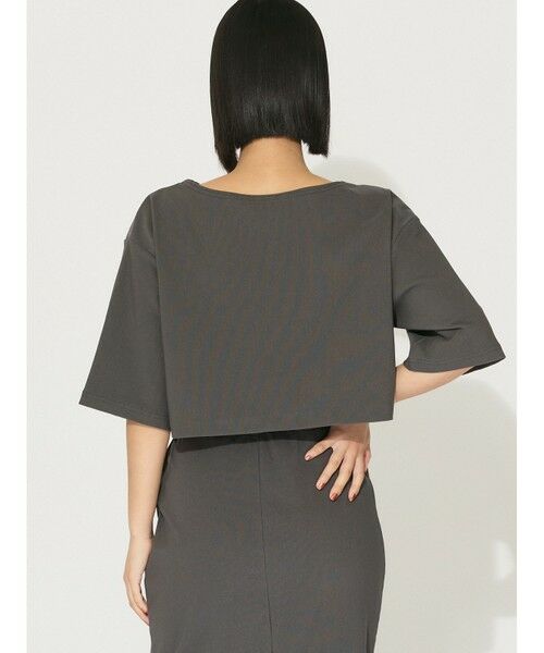 MIDIUMISOLID / ミディウミソリッド カットソー | MIDIUMISOLID for Ladies リブショートプルオーバー | 詳細7