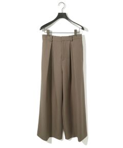 MIDIUMISOLID / ミディウミソリッド その他パンツ | MIDIUMISOLID for Ladies ハイウエストタックストレートパンツ