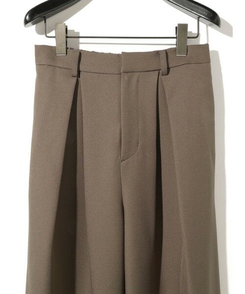 MIDIUMISOLID / ミディウミソリッド その他パンツ | MIDIUMISOLID for Ladies ハイウエストタックストレートパンツ | 詳細2