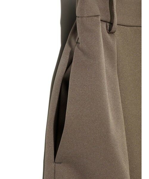 MIDIUMISOLID / ミディウミソリッド その他パンツ | MIDIUMISOLID for Ladies ハイウエストタックストレートパンツ | 詳細4