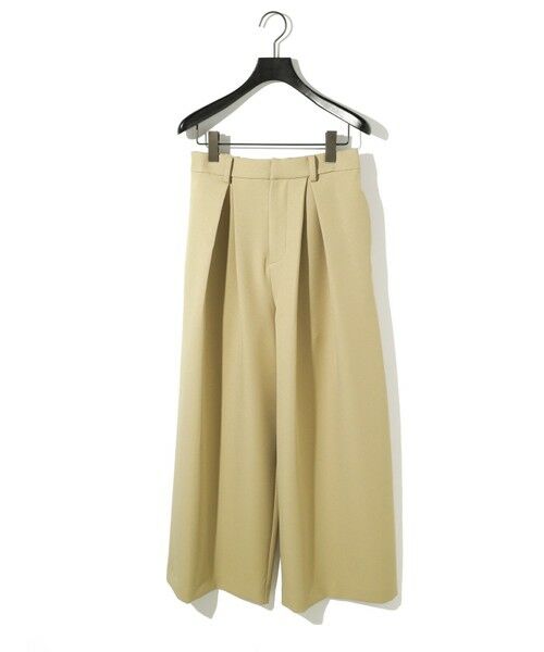 MIDIUMISOLID / ミディウミソリッド その他パンツ | MIDIUMISOLID for Ladies ハイウエストタックストレートパンツ | 詳細9