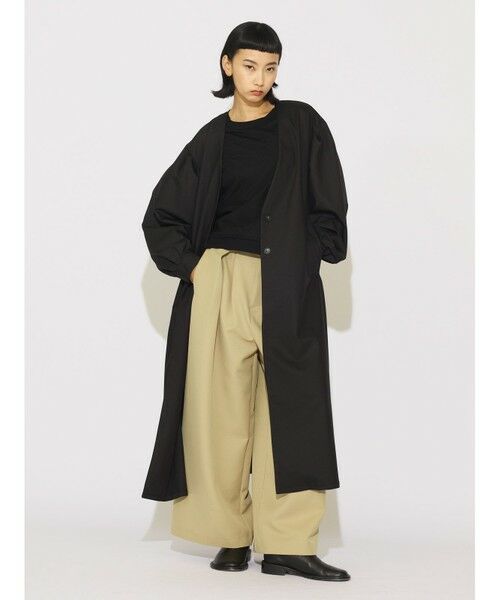 MIDIUMISOLID / ミディウミソリッド その他パンツ | MIDIUMISOLID for Ladies ハイウエストタックストレートパンツ | 詳細21