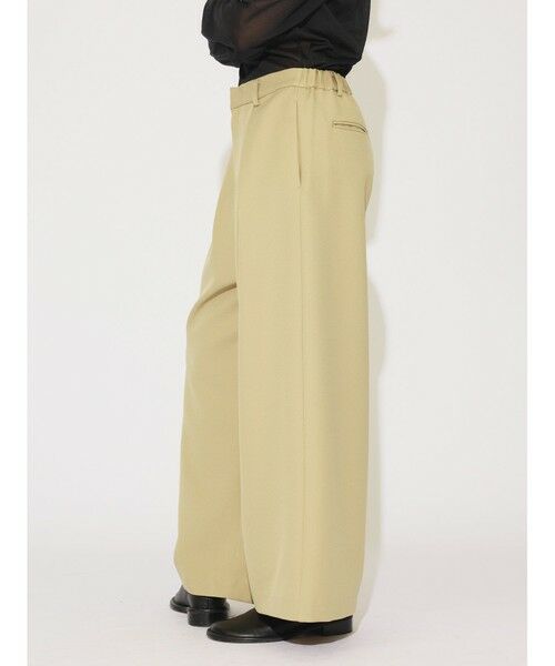 MIDIUMISOLID / ミディウミソリッド その他パンツ | MIDIUMISOLID for Ladies ハイウエストタックストレートパンツ | 詳細15