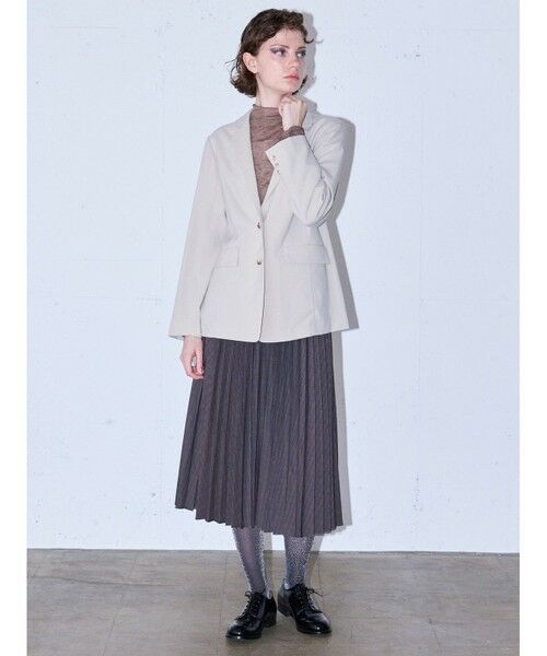 MIDIUMISOLID / ミディウミソリッド ロング・マキシ丈スカート | MIDIUMISOLID for Ladies プリーツスカート(チェック) | 詳細11