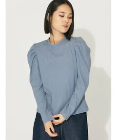 MIDIUMISOLID / ミディウミソリッド カットソー | MIDIUMISOLID for Ladies パワーショルダーリブプルオーバー