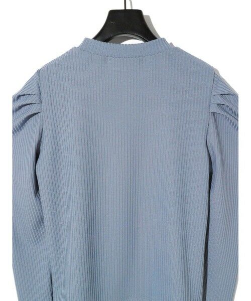 MIDIUMISOLID / ミディウミソリッド カットソー | MIDIUMISOLID for Ladies パワーショルダーリブプルオーバー | 詳細14