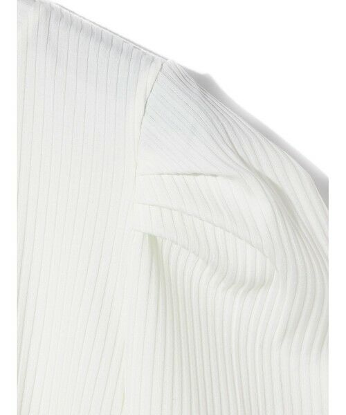 MIDIUMISOLID / ミディウミソリッド カットソー | MIDIUMISOLID for Ladies パワーショルダーリブプルオーバー | 詳細16