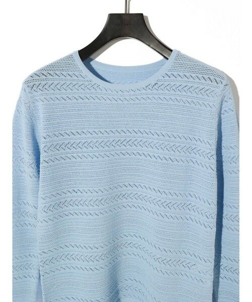 MIDIUMISOLID / ミディウミソリッド ニット・セーター | MIDIUMISOLID for Ladies レース編みタイトプルオーバー | 詳細2