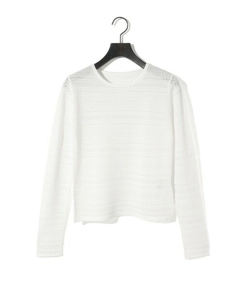 MIDIUMISOLID / ミディウミソリッド ニット・セーター | MIDIUMISOLID for Ladies レース編みタイトプルオーバー | 詳細9