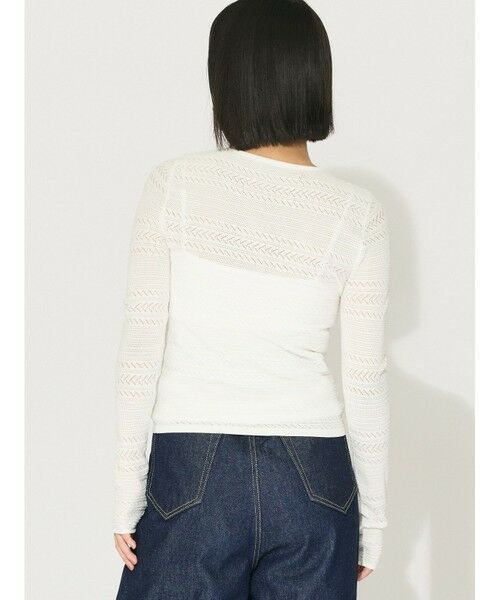 MIDIUMISOLID / ミディウミソリッド ニット・セーター | MIDIUMISOLID for Ladies レース編みタイトプルオーバー | 詳細13