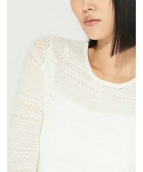 MIDIUMISOLID / ミディウミソリッド ニット・セーター | MIDIUMISOLID for Ladies レース編みタイトプルオーバー | 詳細14