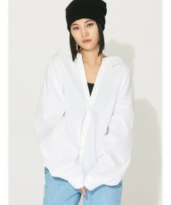 MIDIUMISOLID / ミディウミソリッド シャツ・ブラウス | MIDIUMISOLID for Ladies ドロップショルダーワイドシャツ