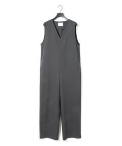 MIDIUMISOLID / ミディウミソリッド サロペット・オールインワン | MIDIUMISOLID for Ladies Vネックノースリーブオールインワン