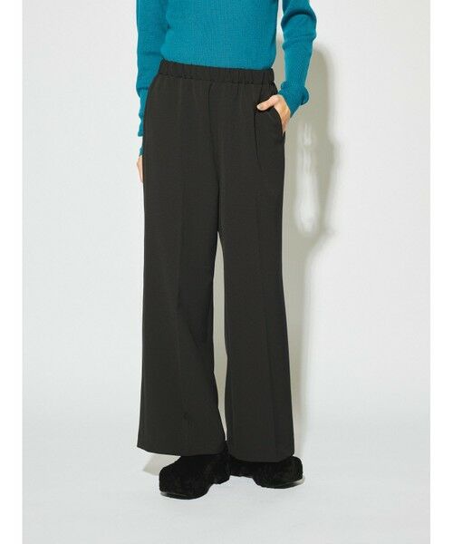 MIDIUMISOLID / ミディウミソリッド チノ・ワークパンツ | MIDIUMISOLID for Ladies センタープレスフレアパンツ | 詳細13