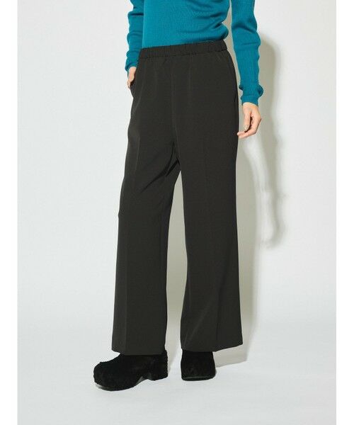 MIDIUMISOLID / ミディウミソリッド チノ・ワークパンツ | MIDIUMISOLID for Ladies センタープレスフレアパンツ | 詳細14