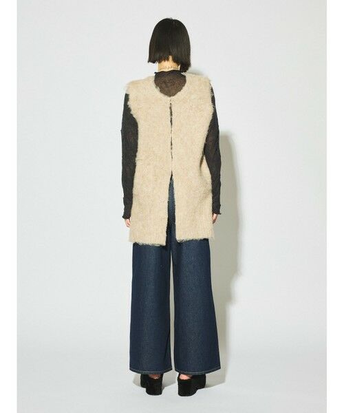 MIDIUMISOLID / ミディウミソリッド ベスト | MIDIUMISOLID for Ladies 起毛ニットVネックベスト | 詳細21