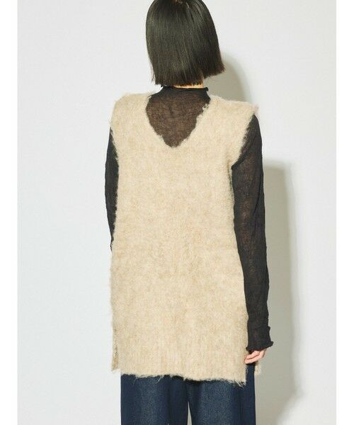 MIDIUMISOLID / ミディウミソリッド ベスト | MIDIUMISOLID for Ladies 起毛ニットVネックベスト | 詳細13