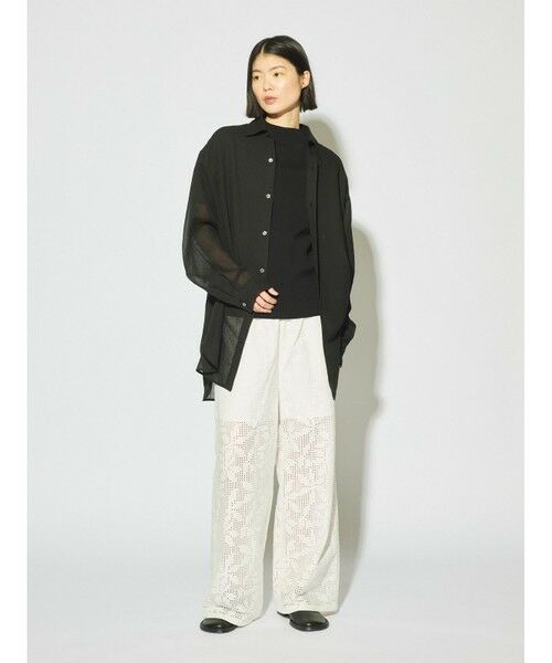 MIDIUMISOLID / ミディウミソリッド ニット・セーター | MIDIUMISOLID for Ladies ボトルネックハーフスリーブリブトップ | 詳細19