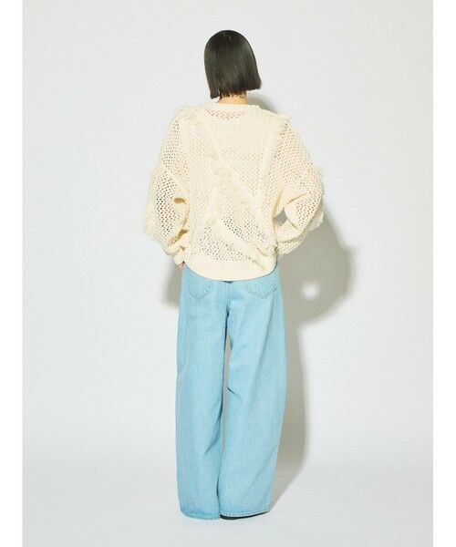 MIDIUMISOLID / ミディウミソリッド ニット・セーター | MIDIUMISOLID for Ladies フリンジメッシュプルオーバー | 詳細11