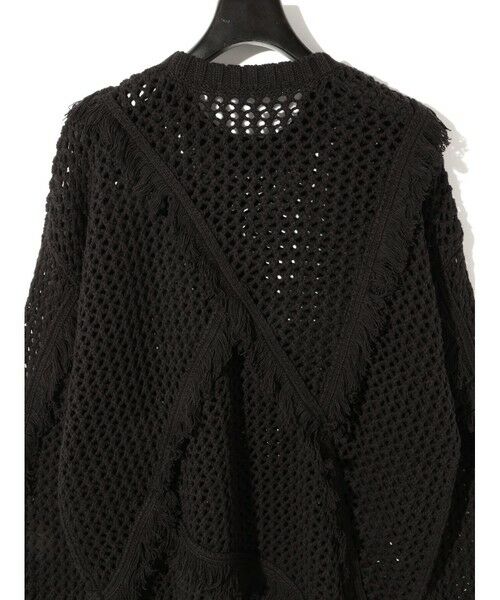 MIDIUMISOLID / ミディウミソリッド ニット・セーター | MIDIUMISOLID for Ladies フリンジメッシュプルオーバー | 詳細19