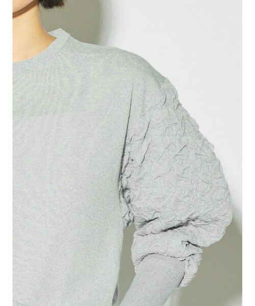 MIDIUMISOLID / ミディウミソリッド ニット・セーター | MIDIUMISOLID for Ladies パフスリーブジャカードプルオーバー | 詳細6