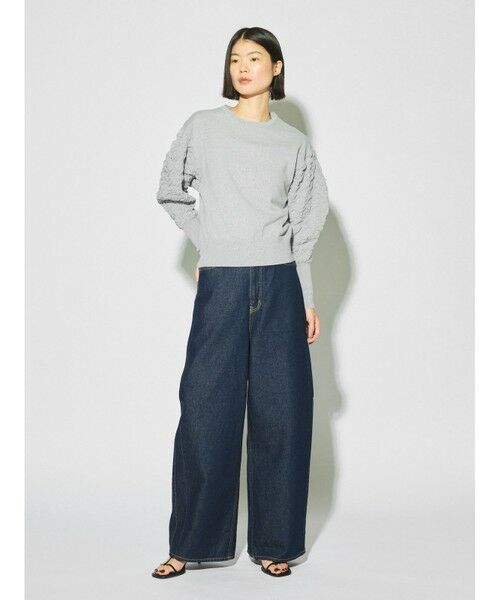 MIDIUMISOLID / ミディウミソリッド ニット・セーター | MIDIUMISOLID for Ladies パフスリーブジャカードプルオーバー | 詳細7