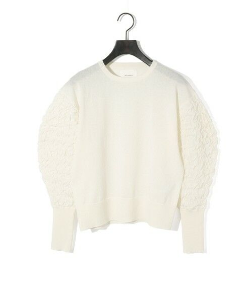 MIDIUMISOLID / ミディウミソリッド ニット・セーター | MIDIUMISOLID for Ladies パフスリーブジャカードプルオーバー | 詳細16