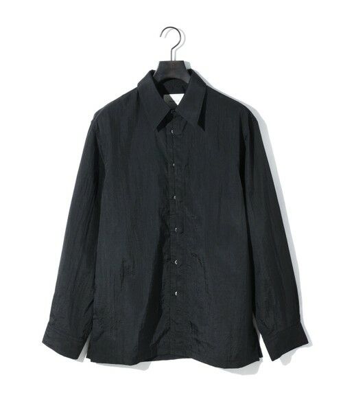 MIDIUMISOLID / ミディウミソリッド シャツ・ブラウス | MIDIUMISOLID Men’s フライフロントナイロンシャツ | 詳細2