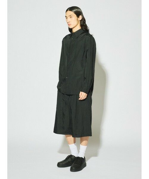 MIDIUMISOLID / ミディウミソリッド シャツ・ブラウス | MIDIUMISOLID Men’s フライフロントナイロンシャツ | 詳細9