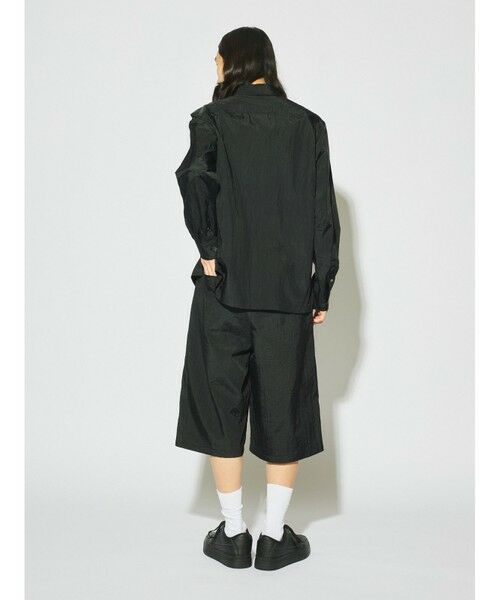 MIDIUMISOLID / ミディウミソリッド シャツ・ブラウス | MIDIUMISOLID Men’s フライフロントナイロンシャツ | 詳細11