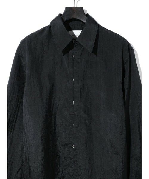 MIDIUMISOLID / ミディウミソリッド シャツ・ブラウス | MIDIUMISOLID Men’s フライフロントナイロンシャツ | 詳細13