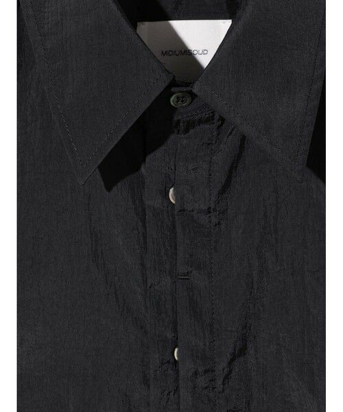 MIDIUMISOLID / ミディウミソリッド シャツ・ブラウス | MIDIUMISOLID Men’s フライフロントナイロンシャツ | 詳細14