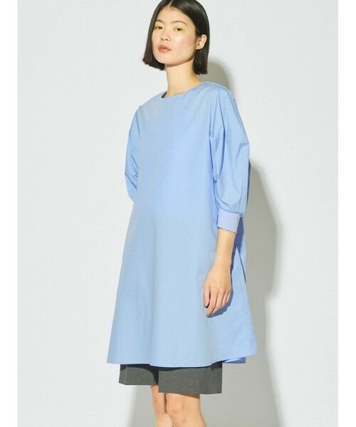 MIDIUMISOLID / ミディウミソリッド シャツ・ブラウス | MIDIUMISOLID for Ladies バックスリットボリュームスリーブチュニック | 詳細7