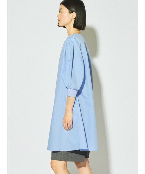 MIDIUMISOLID / ミディウミソリッド シャツ・ブラウス | MIDIUMISOLID for Ladies バックスリットボリュームスリーブチュニック | 詳細8