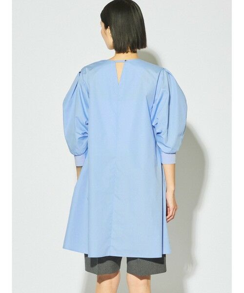 MIDIUMISOLID / ミディウミソリッド シャツ・ブラウス | MIDIUMISOLID for Ladies バックスリットボリュームスリーブチュニック | 詳細9